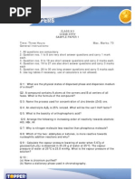 Class Xii Chemistry Sample Paper 1 Time: Three Hours Max. Marks: 70 General Instructions