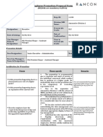 Employee Promotion Proposal Form - Safkat