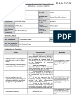 Employee Promotion Proposal Form - Amran