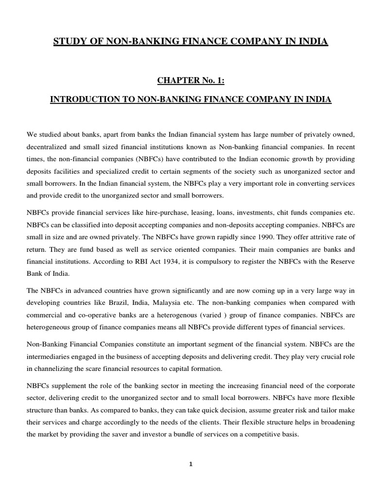 Bhavna Patil (NBFC) | PDF | Non Bank Financial Institution | Reserve ...
