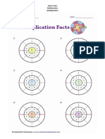 Home Class - Grade 2 and 3 - Math - Multiplication Darts