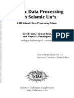 Seismic Data Processing With Seismic Unix Seg PDF