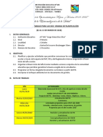 Ruta de Trabajo para La Semana de Planificación