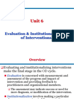 Topic 6 Evaluation & Institutionalization Interventions-1