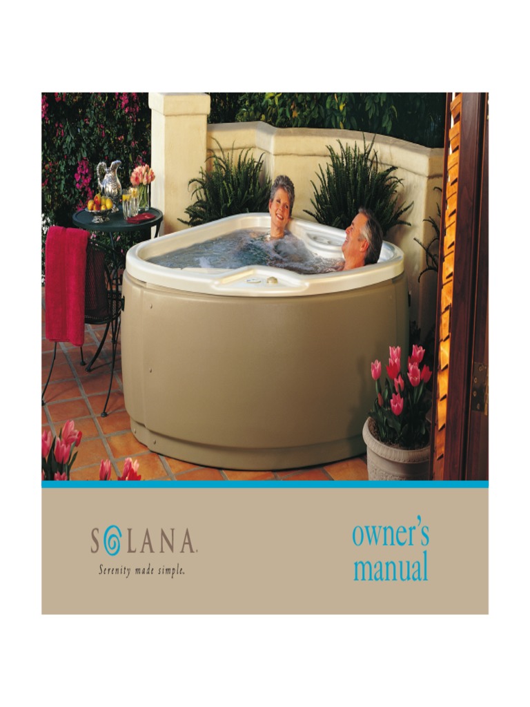 Solana Spas and Hot Tubs Owners Manuals 2003 PDF PDF Hyperthermia