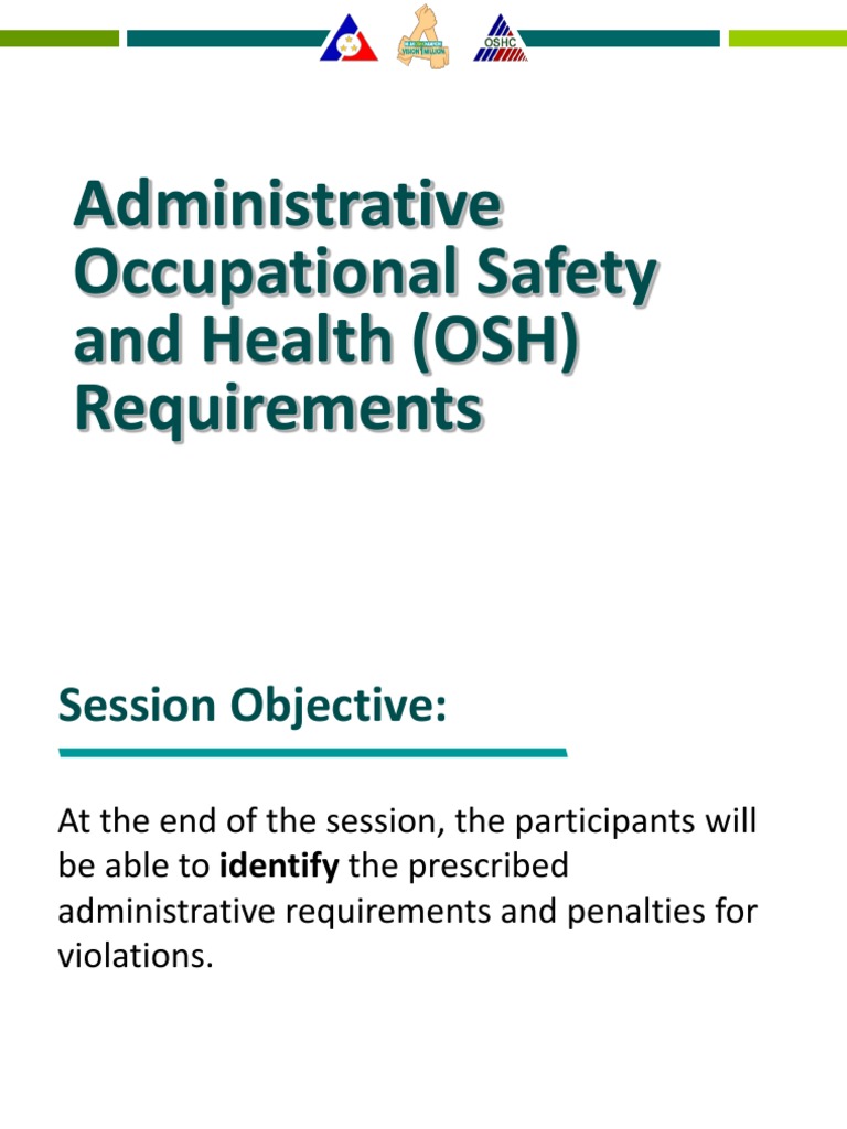 OSH Administrative Requirements Overview | PDF | United States Labor ...