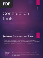 SOftware Construction Tools PDF