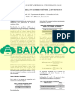 Recristalizacian y Sublimacian Del Acido Benzoico Informe Completo