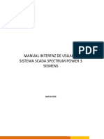 MANUAL INTERFAZ DE USUARIO - SISTEMA SCADA SPECTRUM POWER 3 SIEMENS - EDELNOR R1