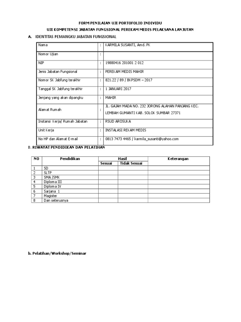 Portofolio Rekam Medis