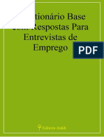 Questionário Base Com Respostas para Entrevistas de Emprego