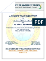 A Summer Training Report