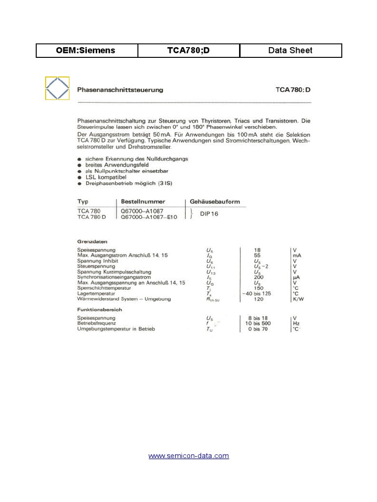 TCA780 | PDF
