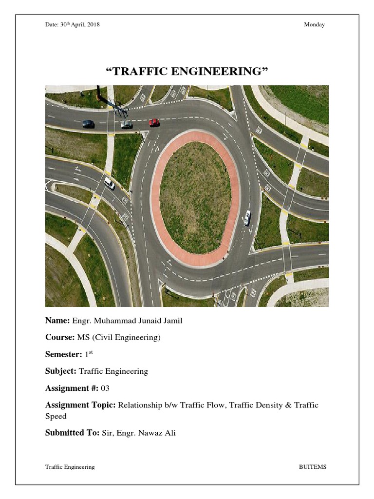 Traffic Flow, Density & Speed Analysis | PDF | Transport Infrastructure ...