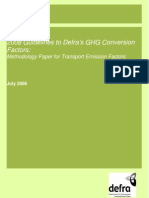 2008 Guidelines To Defra's GHG Conversion Factors:: Methodology Paper For Transport Emission Factors