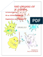 Note On Cells and Organs of Immune System