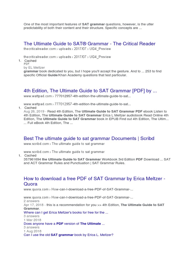 Sat Ultimate Guide | PDF