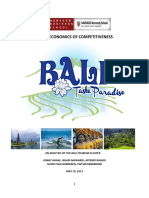The Bali Tourism Cluster: An Analysis of Competitiveness