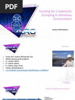 Hunting For Credentials Dumping in Windows Environment