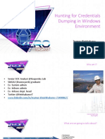 Hunting For Credentials Dumping in Windows Environment