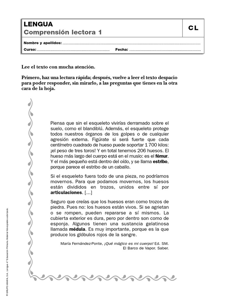 Comprensionlectora pdf