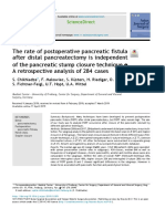 The rate of postoperative pancreatic fistula-converted