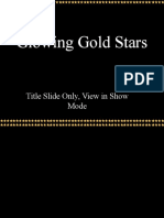 Glowing Gold Stars