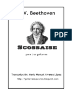 Beethoven L. v. Scossaise. 3 Guit.