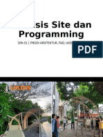 Analisis Site Dan Programming