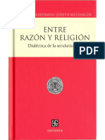 Entre Razon y Religion Dialectica de La Secularizacion