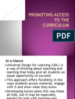 Promoting Access To The Curriculum