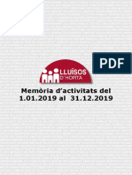 Memoria D'activitats 2019