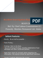 Accident Investigation Report Writing