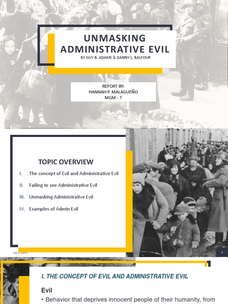 Unmasking Administrative Evil | PDF | The Holocaust | Evil