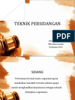 Teknik Persidangan