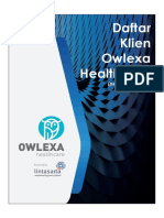 Informasi Daftar Klien Owlexa Healthcare (Per 07 Januari 2020)