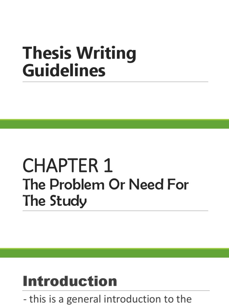 Thesis Writing Guidelines Overview | PDF | Qualitative Research ...