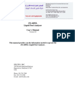 ZX-440XL Liquid Fuel Analyzer User's Manual