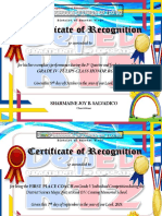 Certificates Science