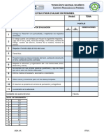 Evaluación de resumen con lista de cotejo