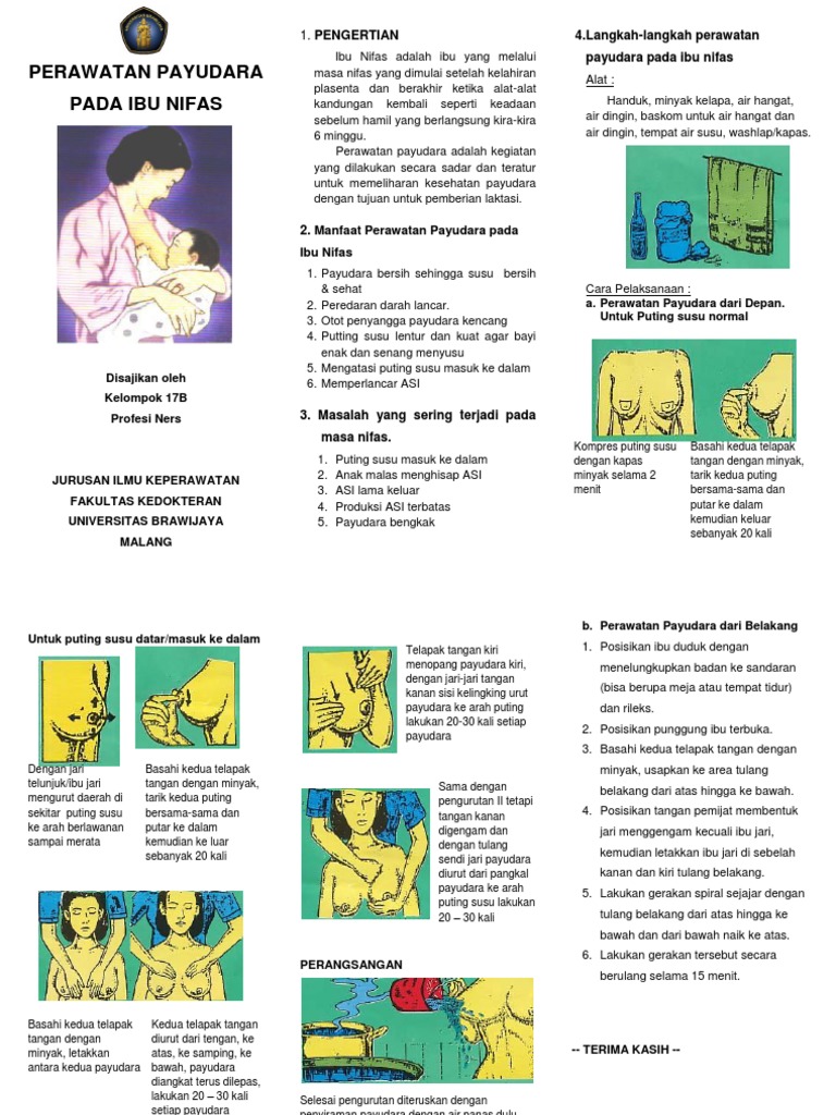 Leaflet Perawatan Payudara Ibu Nifas | PDF