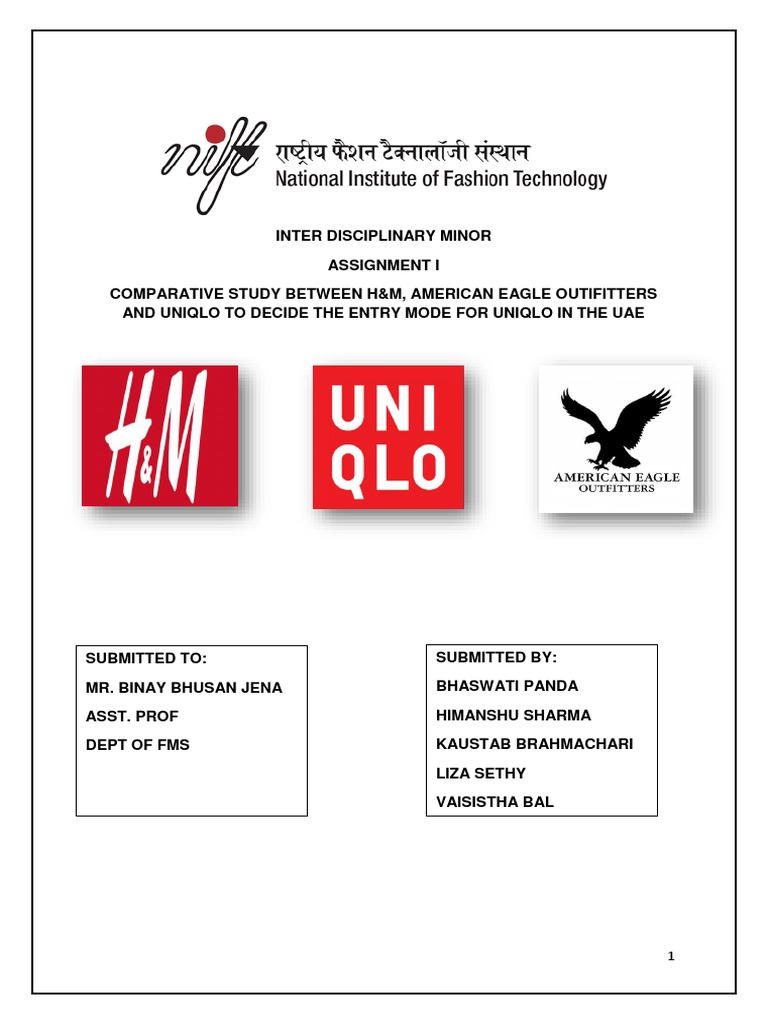 Comparative Study Of Uniqlo Aeo And H M Market Segmentation Retail