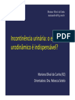 Incontinncia Urinria - Estudo Urodinmico