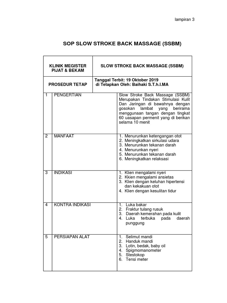 12 Sop Slow Stroke Back Massage PDF