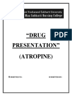 Drug Presentation Atropine