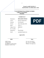 Course Plan BO Prof.S.P.Kala.