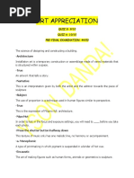 Art Appreciation Midterm Exam With Answer Key | PDF | Paintings | Sculpture