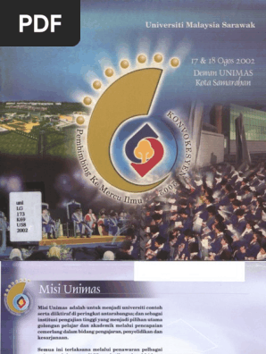 Majlis Konvokesyen 2002 Unimas Pdf