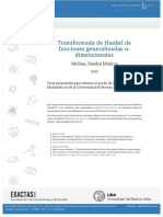 Transformada de Hankel de Funciones Generalizadas N-Dimensionales