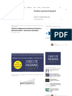 Cálculo e diagramas de Esforço Cortante e Momento Fletor - Exercícios resolvidos.pdf